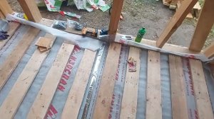 Пол в каркасном доме ,лаги пола ,перекрытие ,обрешетка