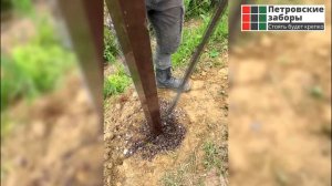 Забор из профлиста под ключ