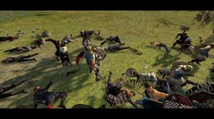 The Roman Legion was attacked by 12000 Germans.Total War: Rome II  - Cinematic Battle