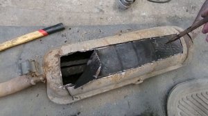 Что внутри камерного \ прямоточного глушителя? Выгодно ли сдавать старые запчасти на металлолом?