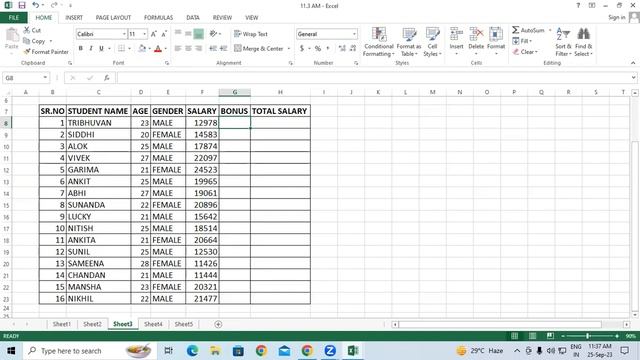 How To Create salary Sheet In MS Excel | GIT Education смотреть онлайн