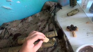 как красить автомат винтовку в  мох простой способ ( diy how paint ar 15 in atacs fast and easy)