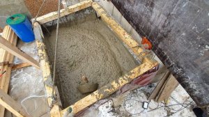 Супер подъемник. Самый быстрый способ заливки бетона в узкую опалубку.