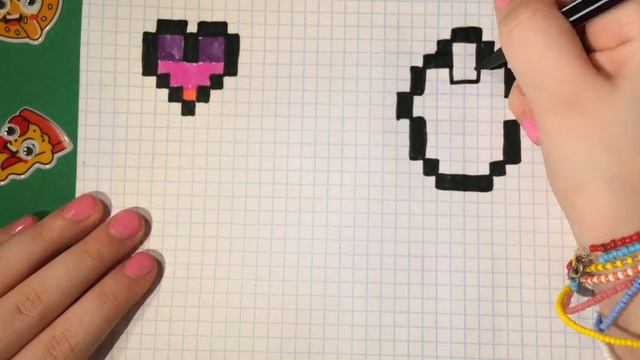 Как нарисовать по клеточкам пирожное / Легкие рисунки для детей по клеточкам / Пиксель мания смотреть онлайн