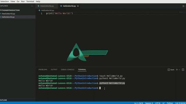 #2 First Syntax in Python (Python Tutorials)