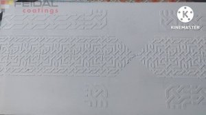 Отделка с помощью финишной шпаклевки! Работа с трафаретами!