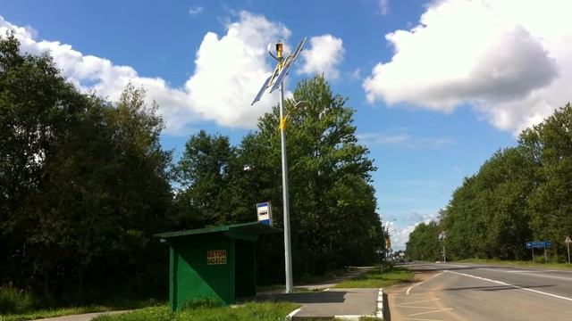 Автономные ветро-солнечные фонари на Таллинском шоссе смотреть онлайн