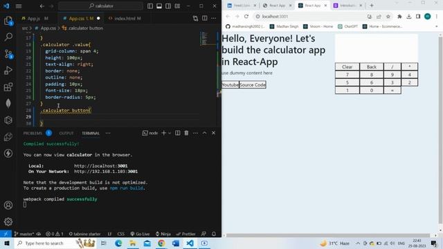 ?? Building a Calculator App with React.js | Free Source Code Included ??