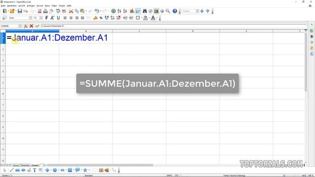 Summieren über mehrere Tabellen in OpenOffice Calc смотреть онлайн