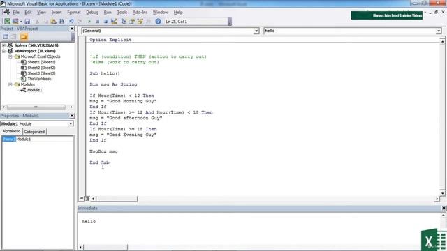 34. Multiple Criteria Plus Nested Ifs || VBA Tutorial || Lecture || Microsoft Excel ||