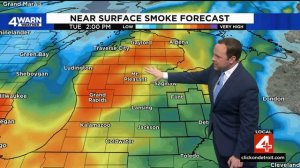 Detroit air quality among worst in world due to drifting wildfire smoke