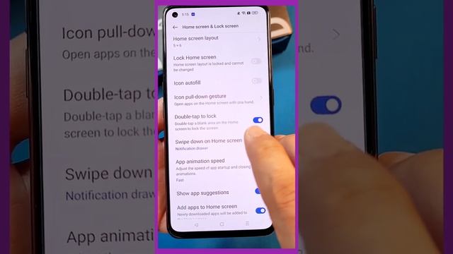 double tap to wake and lock - realme UI 3