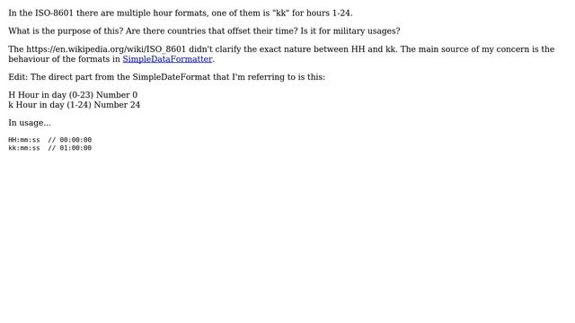 Software Engineering: What is the difference between "kk" and "HH"+1 in ISO-8601? смотреть онлайн