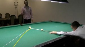 Уроки бильярда (Как тренировать выходы на бильярде. Часть 1)