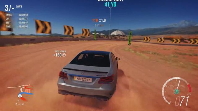 Extreme Power, No Handling (Autocross) - 2013 Mercedes-Benz E 63 AMG (Forza Horizon 3) смотреть онлайн