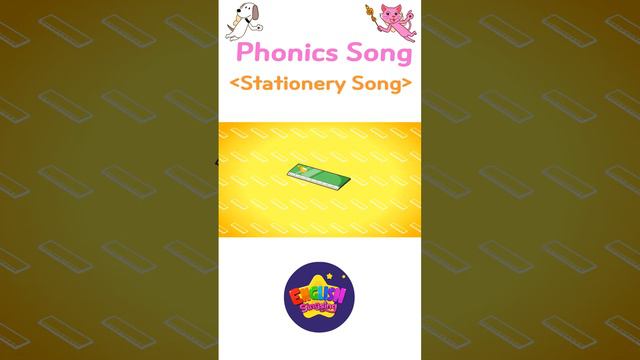 Easy Words 5 (Stationery Song) - Learn English vocabulary for kids #shorts