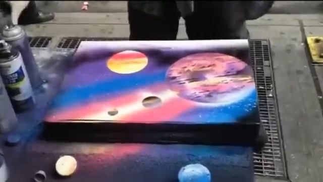 Талант улиц) Круто рисует художник, невероятно смотреть онлайн