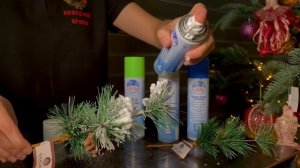 Спрей снег для елки. Как сделать объемные снежные сугробы