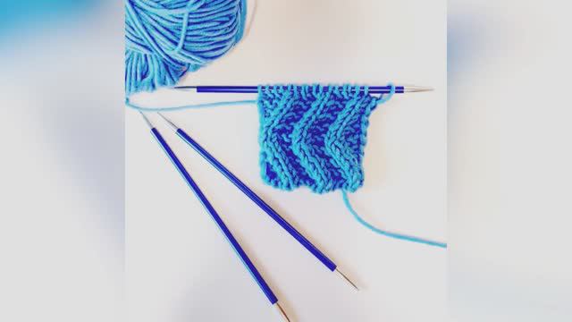 Узор «Волна» спицами🔥 смотреть онлайн