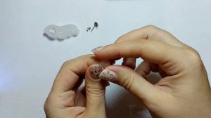 Серьги из гель-лака.