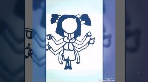 Dibujando a muffet de undertale