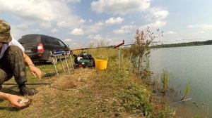 Ловля леща фидером на озере 12.08.2018г.