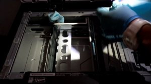 Cleaning the scanner's mirrors RICOH MPC2503 MPC2003 MPC2011 Maintenance Photocopier