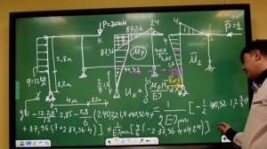 Определение перемещений в раме методом Мора (продолжение)