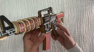 Деревянный развивающий конструктор игрушка "Автомат" 66 деталей