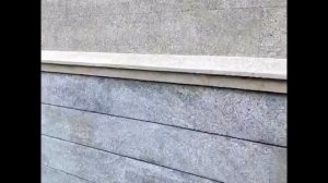 Пример облицовки забора дагестанским камнем. Компания "Доломит Казань"