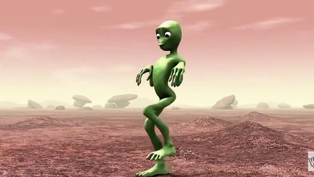 Весёлый пришелец танцует / танец инопланетянина/ развивающие мультики