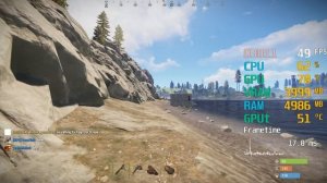 GeForce GTX 1650 -- AMD Athlon 200GE -- Rust FPS Test