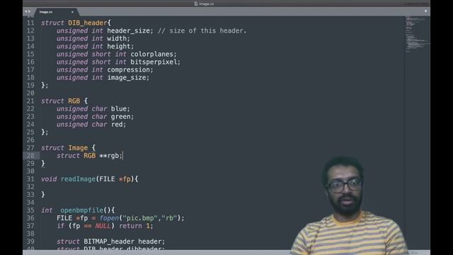 Lecture 15 | Read/Write Bitmap (BMP) Image | Display image in Text/ASCII Art | C Programming