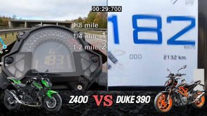 Kawasaki Z400 ?️ Honda CB500F ?️ KTM DUKE 390 ?️ CFMOTO NK400 | 0-180kph Acceleration ??