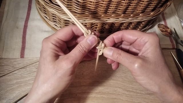 колосок из бумажной лозы