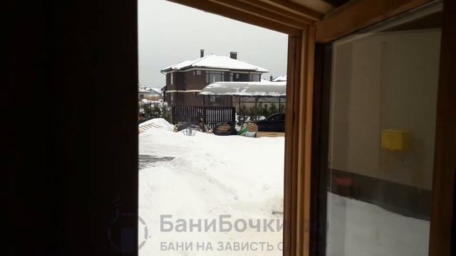 Готовая баня 6 метров со сборкой на участке | БаниБочки.рф