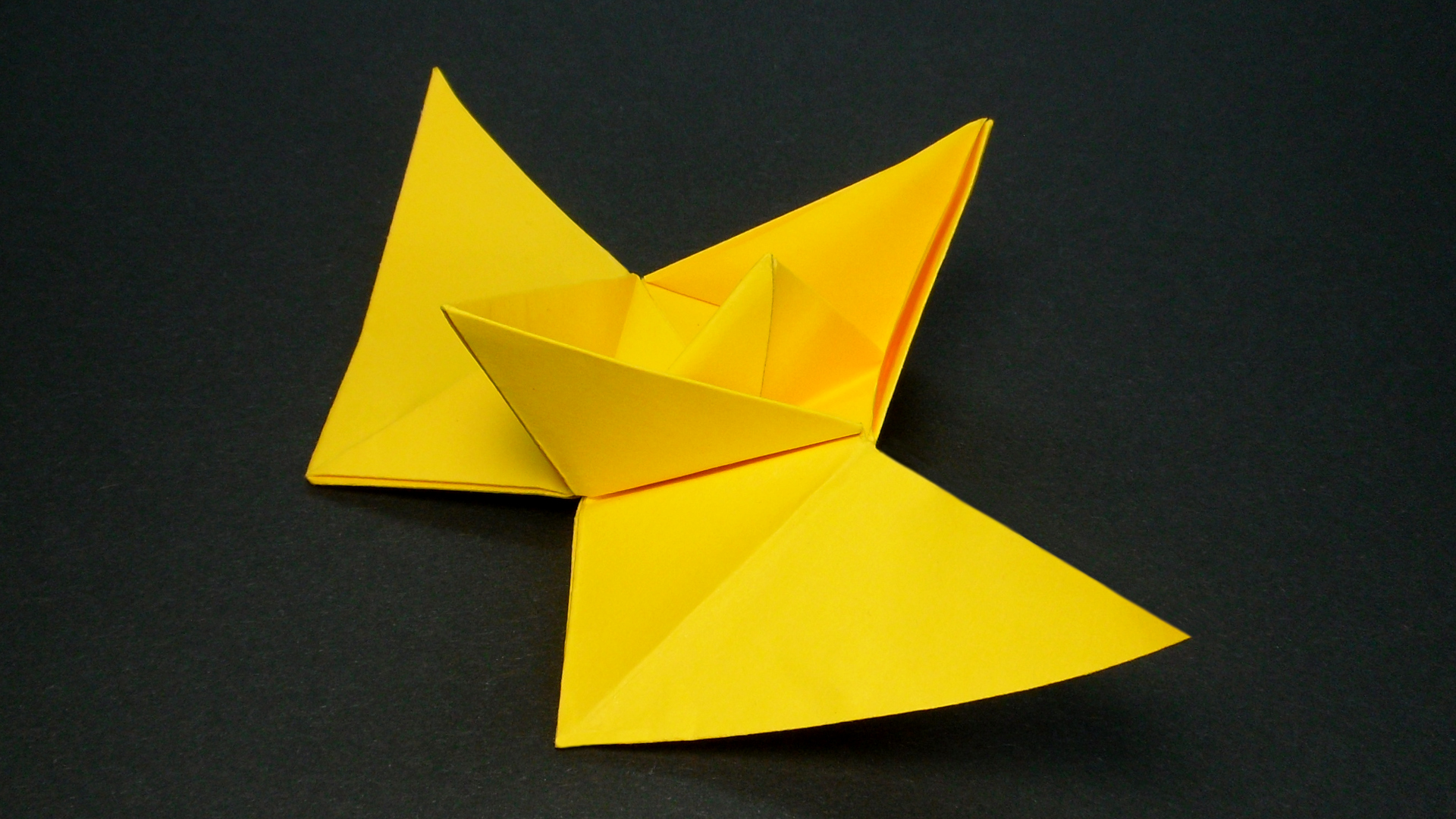 Как сделать Кораблик из бумаги с Крыльями | Оригами Кораблик своими руками без клея для детей