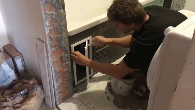 Монтаж ревизионный люк в ванной своими руками смотреть онлайн