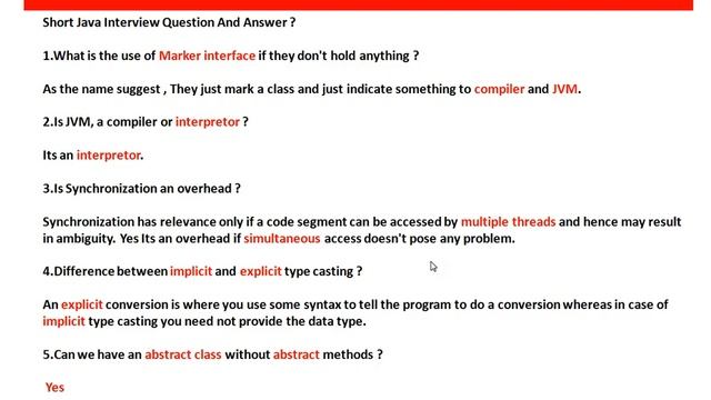Java Interview Can we have an abstract class without abstract methods смотреть онлайн