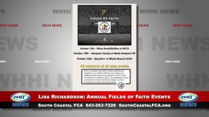 WHHI NEWS | Lisa Richardson: Annual Fields of Faith Events | South Coastal FCA | Oct 2022 | WHHITV