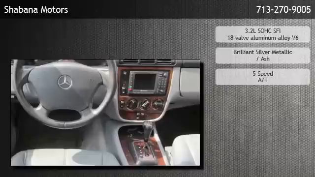 2001 Mercedes-Benz ML320 SUV - Houston смотреть онлайн