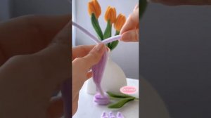 How to make elegant pipe cleaner tulips |pipe cleaner tulips tutorial