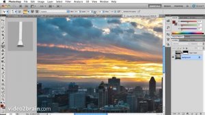 Painting a sunset sky in Photoshop CS5