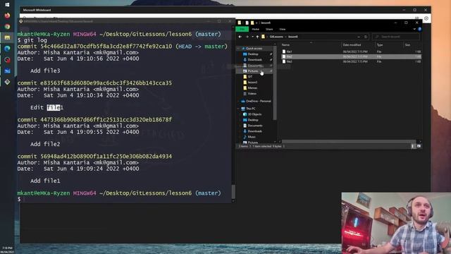 GIT N6. "ქომიტების" ისტორიასთან მუშაობა (git checkout) смотреть онлайн