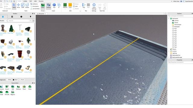 Roblox Studio Reflective Road/Wet Road смотреть онлайн