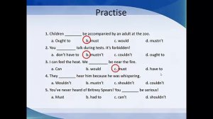 G11A - End of 2nd Term Revission - Modal verbs and Passive foice