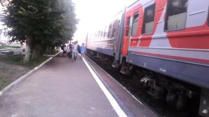 Прибытие пассажирского поезда №140 Брянск-Санкт-Петербург на станцию Калуга-2