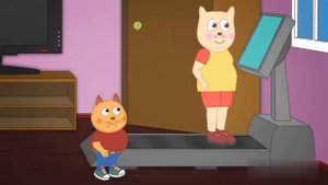 ПодыграйКа Брюс на беговой дорожке Мультфильмы для детей