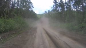 Яа. Тагэму. бульдозер. Размыло мост. Работа в тайге.