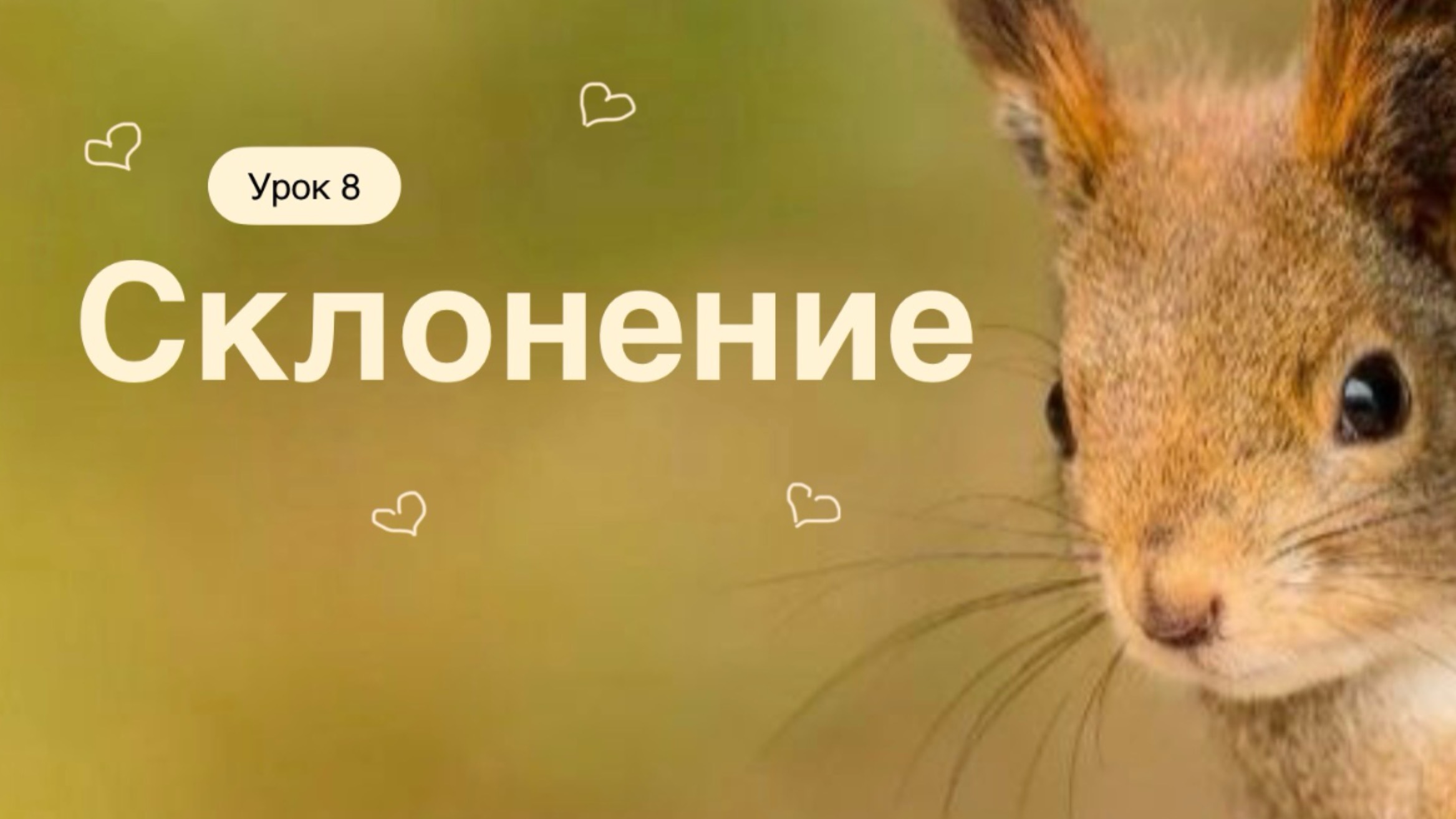Урок 8. Склонение